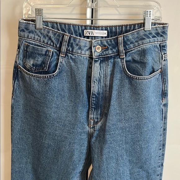 ZARA Z1975 High Waist Wide Leg Jeans, Size 10 - Picture 6 of 11
